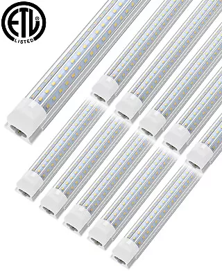 T8 8FT LED Shop Light Fixture 120W 6500K Ceiling Tube Light For Garage Warehouse • $98.71