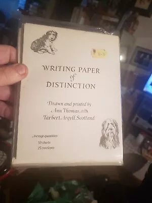 Writing Paper Of Distinction Ann Thomas Scotland Dogs Vintage • $10