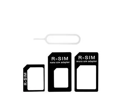Nano SIM Card To Micro Standard Adapter Converter Set For IPhone 5S 5 4S 4 5S 3G • $3.59