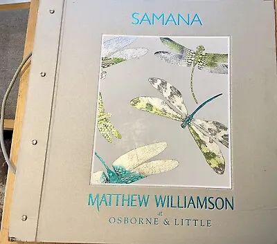 Matthew Williamson Wallpaper Sample Book - 36 Swatches - Art/Craft/Decoupage • £35