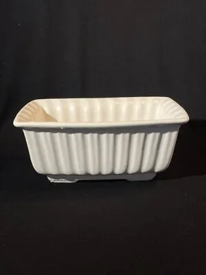 Vintage Hull USA Pottery F57 White Planter • $10