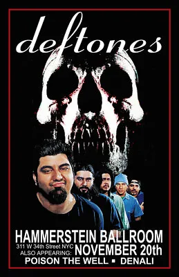 $13.99 • Buy Deftones Replica 2003 Concert Poster