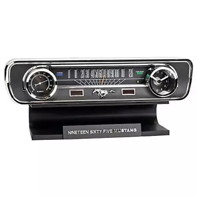 Ford 1965 Mustang Vintage Dashboard Tabletop Desk Thermometer Sound Clock • $73.43