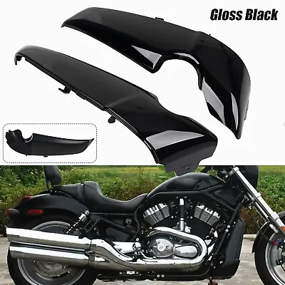 $118.98 • Buy Gloss Black L&R Radiator Side Covers Shrouds Fit For Harley V-Rod VRSCX VRSCAW