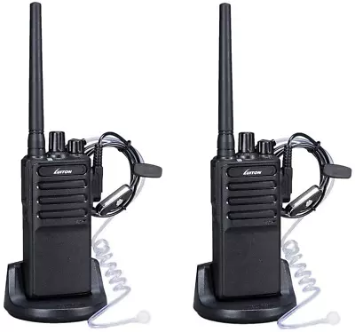 Auricular De Largo Alcance Walkie Talkie 2 50 Millas De Radio Bidireccional 2 Pc • $54.27