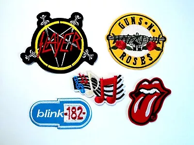 1x Rock Band Patches Embroidered Cloth Badge Applique Iron Sew On Slayer Blink • $6.99