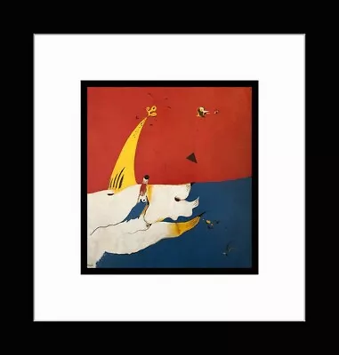 JOAN MIRÓ - 'Landscape' • Custom Framed & Doubled Matted Art Print • $69.95