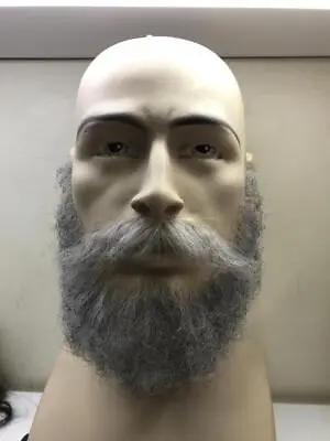 Realistic Fake Moustache And Beard Set. Human Hair Full Hand Made For Film. • $279.99