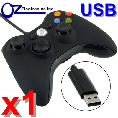 $20.90 • Buy 🔥AU Wired Game Controller Gamepad For XBOX 360 Console Joypad Windows PC Black