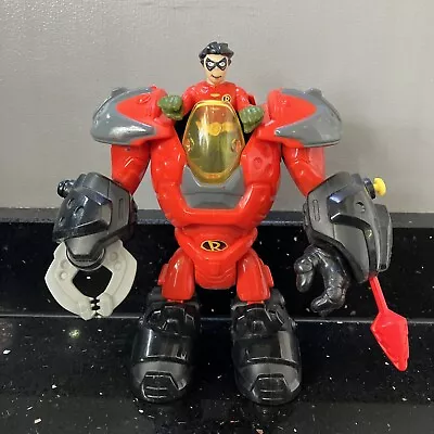 Imaginext Batman ROBIN MECHANICAL SUIT Mech Robot And Figure Very Rare • £16.79