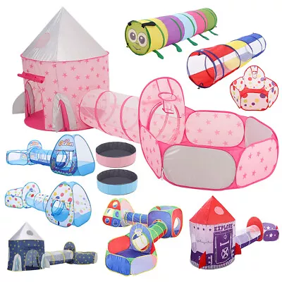 Portable Playhouse Kids Play Tents Pop Up Playpen Baby Toddler Crawl Balls Pit • £8.95