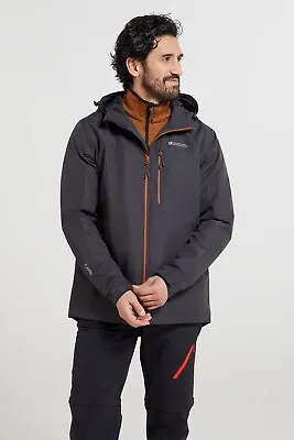 Mountain Warehouse Brisk Extreme Mens Waterproof Jacket Taped Seams Coat Cagoule • £69.99