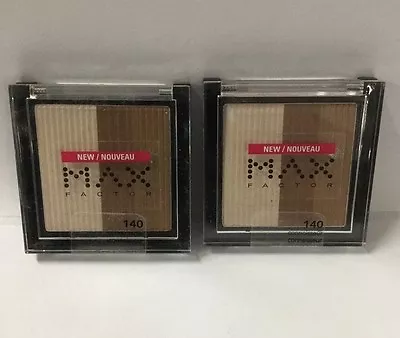 2 X Max Factor Eyeshadow #140 Connoisseur - Browns & Nudes NEW. • $9.31