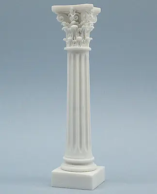 Corinthian Column Statue Marble Handmade Ancient Greek Sculpture • $65