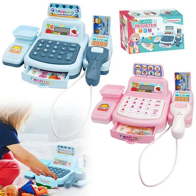 Cash Register Toy Kids Simulation Sounds Pretend Play Shop Till Cash Scanners • £7.99