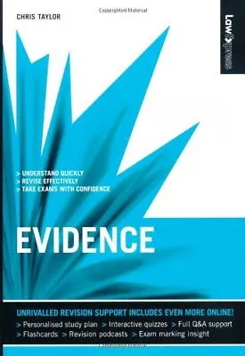 Law Express: Evidence (Revision Guide) By Taylor Chris Paperback Book The Cheap • £5.49