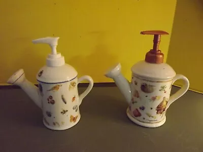 2ea Soap/Lotion Dispenser Pump Watering Can Marjolein Bastin Hallmark Birds • $14