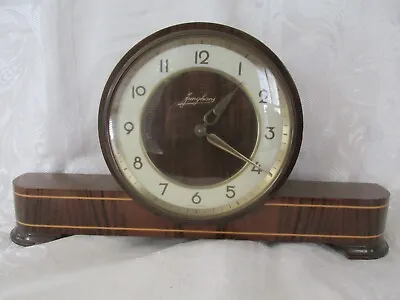 Attractive Vintage  Junghans Timber Mantle Clock Not Working • $140