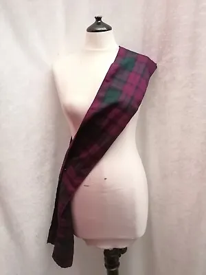 Pink & Green Lindsay Tartan Sash Burns Night Fancy Dress Scottish Budget Sash • £7