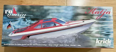 New Robbe Krick Katja Speed Boat Model Kit W/ Motor And ESC Included Can Be RC • $95