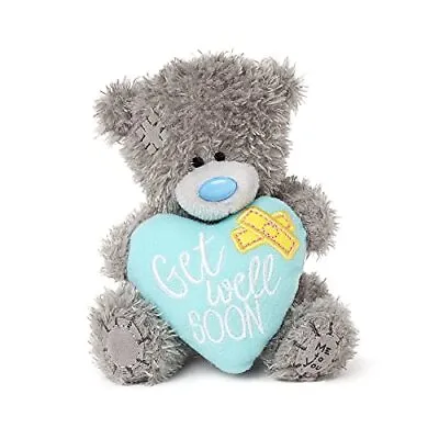 £7.85 • Buy Tatty Teddy With Get Well Soon Heart Official Collection Blue Grey Stuffed Toy