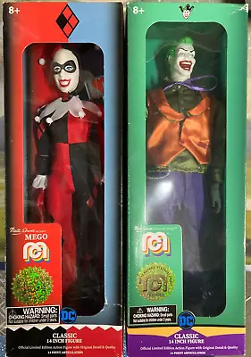 Mego DC Harley Quinn And Joker 14  2 Figure Lot 2018 • $61.74