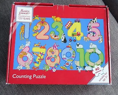 Marks And Spencer Celebrating 125yrs Counting Puzzle 40 Pieces Age 3+ • £4.99