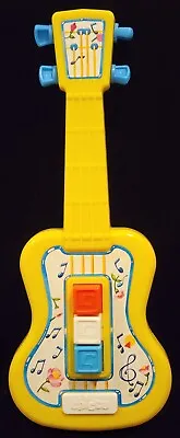 Vintage Chicco Band Button Mini Musical Guitar Toy Made In Italy 1970s 1980s  • $11.95