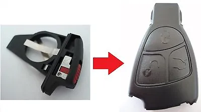 £6.99 • Buy RFC Battery Holder For Mercedes 2 3 Button Remote Case A C E S Class