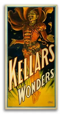 Kellar’s Wonders 1900 Vintage Style Magician Poster - 18x36 • $18.95