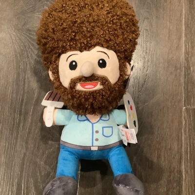 £12.45 • Buy Bob Ross 13 Inch Plush Toy W/ Paint & Brush Soft Stuffed Animal NWT