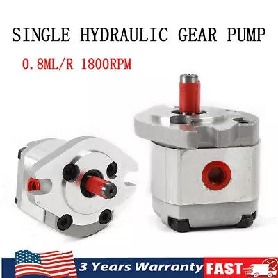 Hydraulic Gear Pump Flat Keyed Shaft SAE Mini High Pressure Gear Pump 21MPa Sale • $49