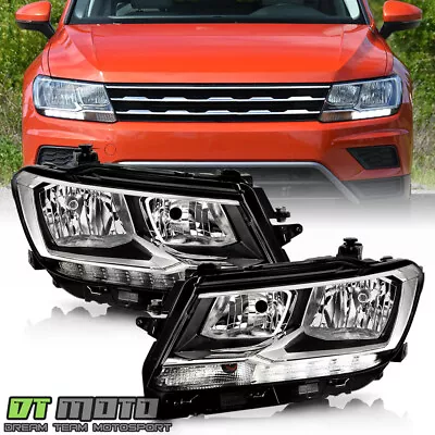 For 2018-2021 Volkswagen Tiguan Factory Halogen W/ LED DRL Headlights Left+Right • $375.99