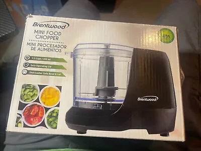 Brentwood 1.5 Cup Mini Food Chopper In Black…Box Is Damaged • $8