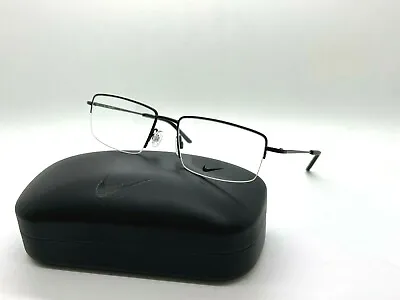 NEW NIKE 8182 001 BLACK OPTICAL Eyeglasses FRAME 57-18-145MM /CASE • $49.97