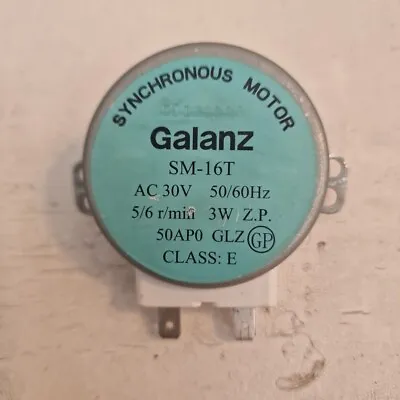 Galanz Microwave Oven Turntable Synchronous Motor SM-16T AC 30V 50/60Hz 5/6 R/mi • £4.91