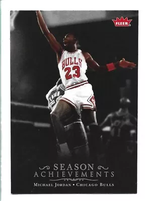 Michael Jordan 2007-08 Fleer Box Set #SH19 Season Achievements • $2.95