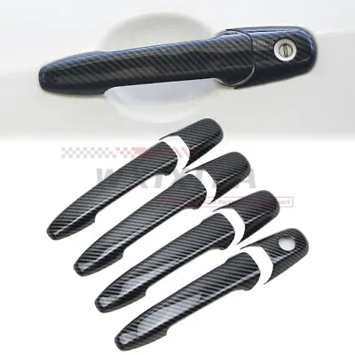 Exterior Door Handle Cover For Mazda6 2002-2007 Carbon Fiber Effect Molding Trim • $12.99