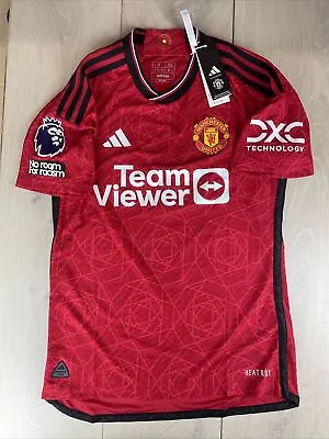 Men’s Adidas Manchester United Home Red Shirt - Size S - Player Issue Read Desc • £44.99