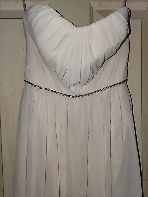 New With Tag Minuet Women's Sz S Strapless Cream Colored Long Semi-formal Dress. • $12