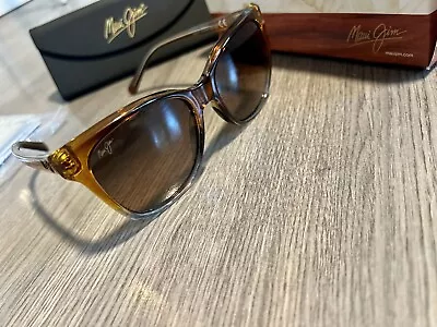 ATHENTIC Maui Jim ALEKONA HS793-188 Blue / Bronze POLARIZED SUNGLASSES Designer • $72.13