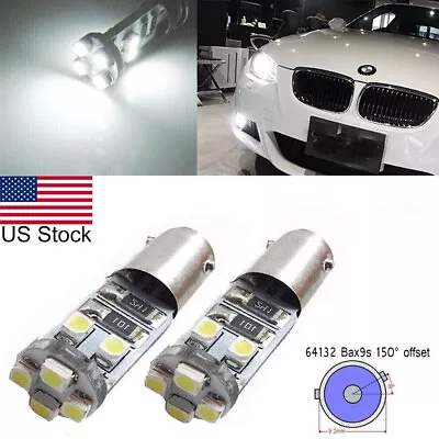 2pcs BAX9S H6W LED Daytime Running Light Parking Light Bulbs For BMW F20 F30 F31 • $14.99