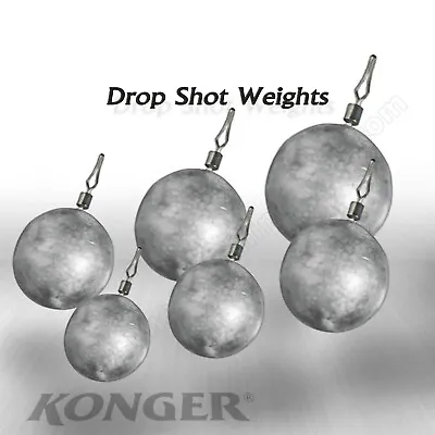 Drop Shot Weights Round Cannonball Coarse Perch Zander Pike Fishing • £6.40