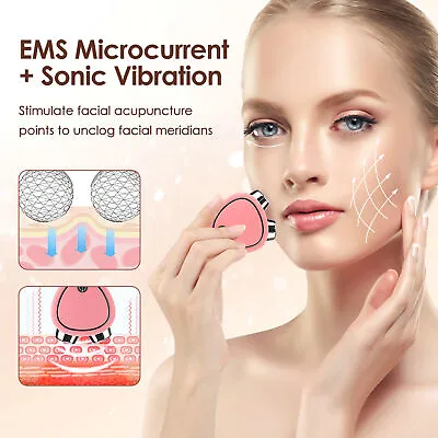 Face Massager Device Microcurrent Tighten Skin Face Lifting Slimming Vibration A • $12.88