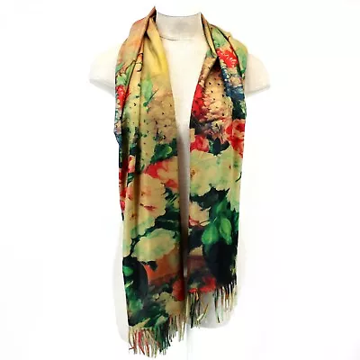 The Magic Scarf Company Floral Print Warm Soft Scarf Fall Winter • $39.99