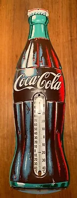 Vintage Coca Cola  Thermometer Large Size Very Clean 29” Tall 8 1/2” Wide • $120