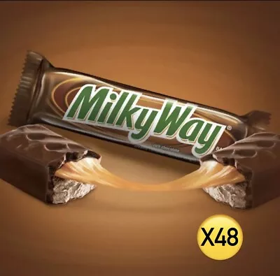 Milky Way Milk Chocolate Candy Bars 1.84oz (48 Individual Bars) NEW!! • $41