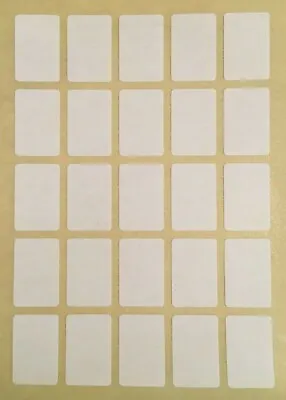 £1.99 • Buy 250 White Self Adhesive 12 X 18mm Stickers Small Easy Peel Plain Sticky Labels