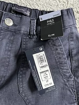 Ladies Marks And Spencer New With Tags Cropped Trousers Size 8 • £0.99