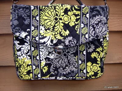 Large VERA BRADELY Attache Style Tote/handbag~ Business/travel/shopper Cellphone • $49.97